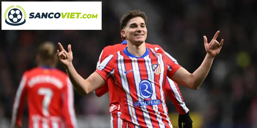 Julián Alvarez tiếp tục phong độ chói sáng tại Atletico Madrid (Ảnh: Getty).