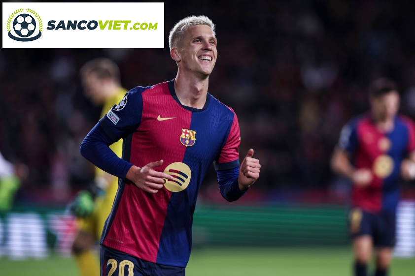 Sau một mùa hè bùng nổ cùng danh hiệu EURO, Dani Olmo đã có cơ hội trở lại Barca, đội bóng đã đào tạo anh trong quá khứ.(Nguồn: Twitter)