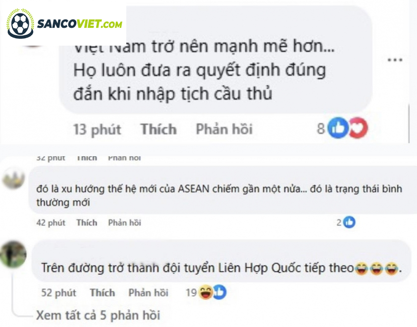 Có nhiều ý kiến trái chiều được đưa ra từ các CĐV Thái Lan và Indonesia.