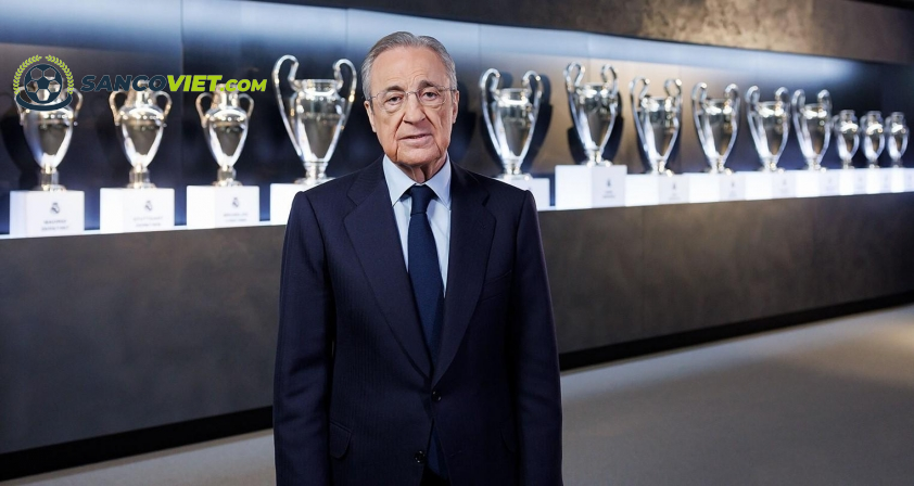 Florentino Perez tái đắc cử Chủ tịch Real Madrid