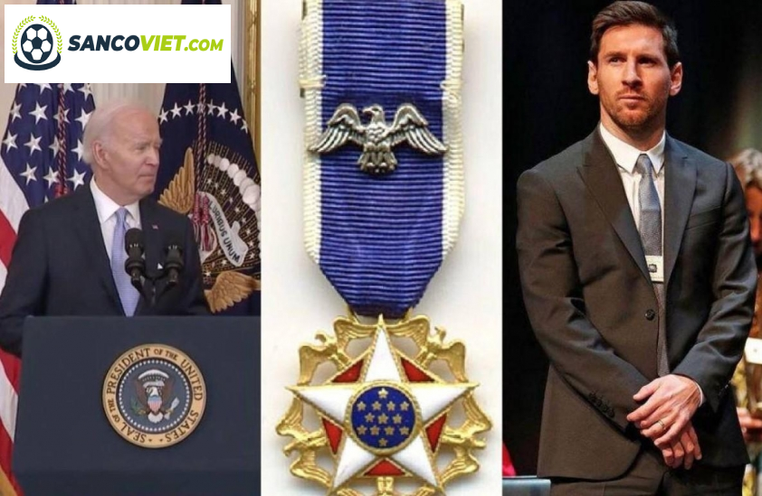 Lionel Messi Nhận Huân Chương Cao Quý Từ Tổng thống Joe Biden