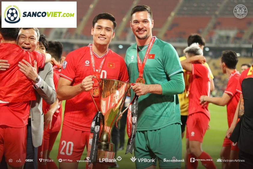 Bùi Hoàng Việt Anh ít cơ hội ra sân ở AFF Cup 2024