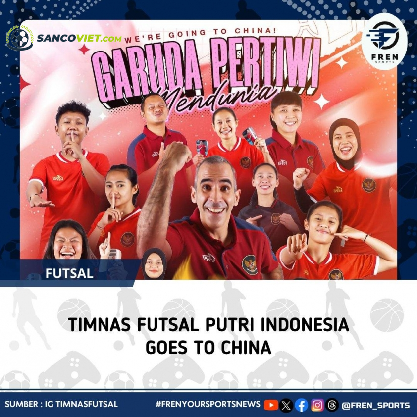 HLV Luis Estrela đặt mục tiêu cùng Indonesia giành vé dự VCK futsal nữ World Cup (Ảnh: Fren Sports)