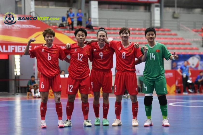 ĐT futsal nữ Việt Nam cũng tiến sát cơ hội dự VCk futsal World Cup 2025 (Ảnh: VFF)