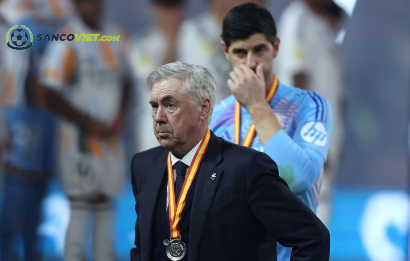 Ancelotti lạc quan với tình hình hiện tại cùng Real Madrid. Ảnh: Getty