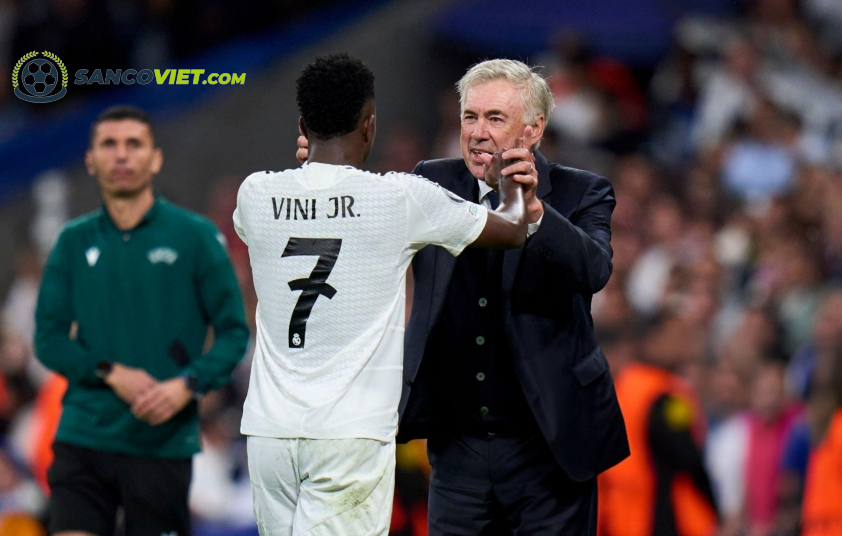 Ancelotti Bình Luận Về Việc Vinicius Có Tiếp Tục Gắn Bó Với Real Madrid Hay Không