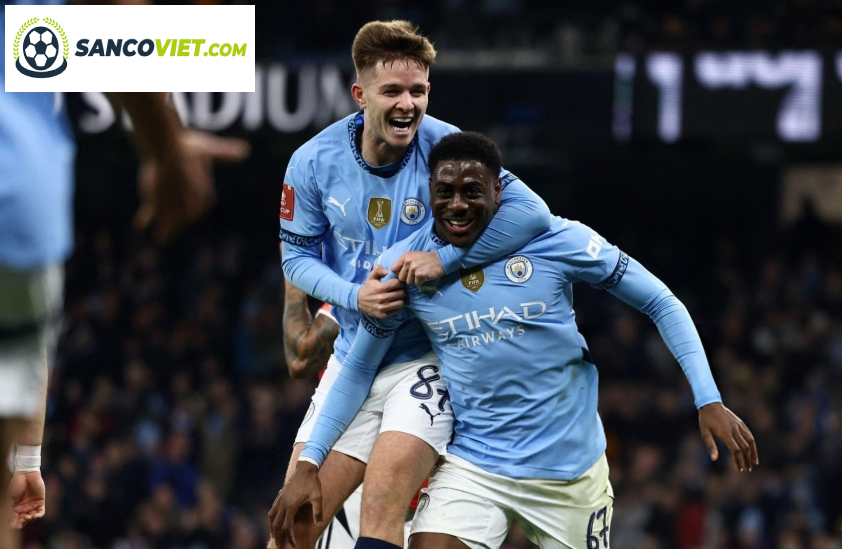 Man City Ghi 8 Bàn Thắng Ấn Tượng, Tiến Bước Vững Chắc Trong FA Cup