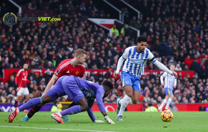 Man Utd nhận thất bại bạc nhược trước Brighton. Ảnh: Getty