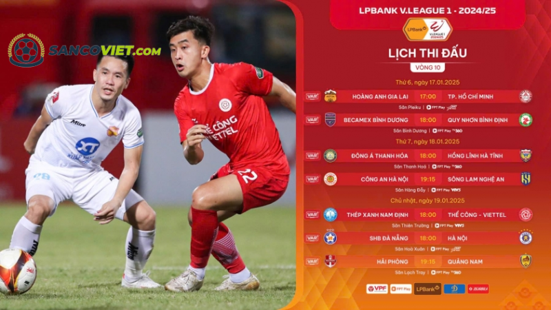 Trước vòng 10 V-League 2024/2025: Chờ đợi những bất ngờ