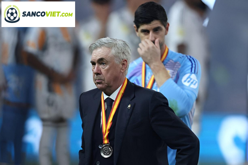 HLV Ancelotti thừa nhận thực tại bất ổn tại Real Madrid (Ảnh: Getty).