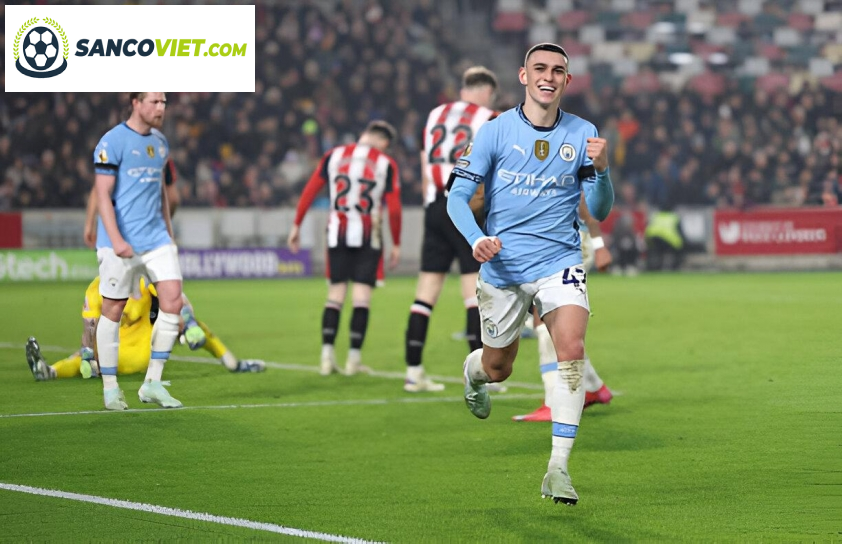 Foden lập cú đúp những Man City vẫn mất điểm thất vọng (Ảnh: Getty).