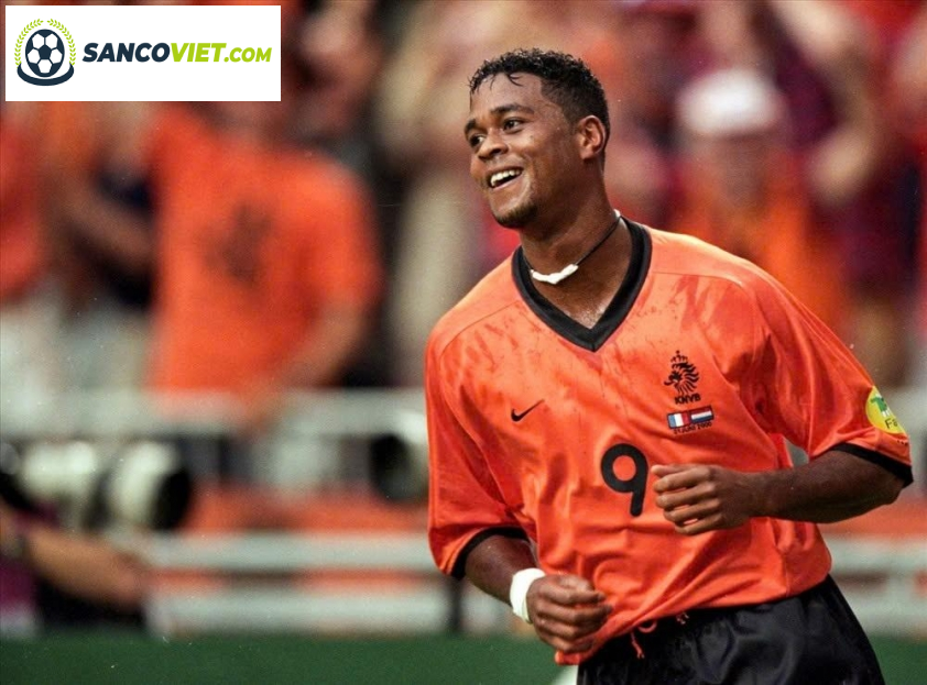 Patrick Kluivert từng là chân sút đình đám của ĐTQG Hà Lan