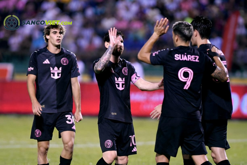 Inter Miami có một trận đấu dễ dàng trước Olimpia (Ảnh: Getty).